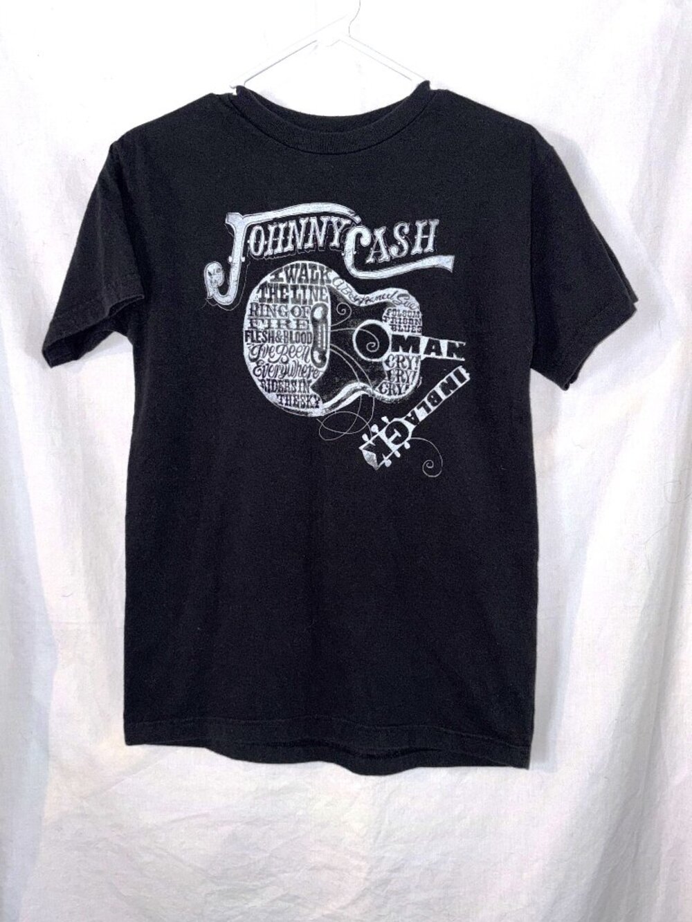 WOMENS JOHNNY CASH SHORT SLEEVE T-SHIRT SIZE LARGE